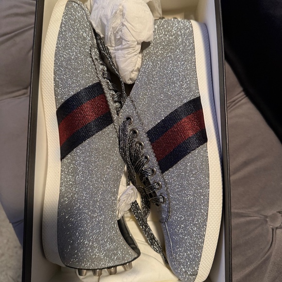 Pre-owned Gucci Bambi Web sneakers - Picture 1 of 6